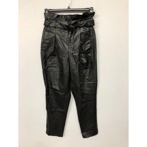 Blank Nyc Women Dark Secrets Faux Leather Paperbag Waist Pants Size 27 M068 -9